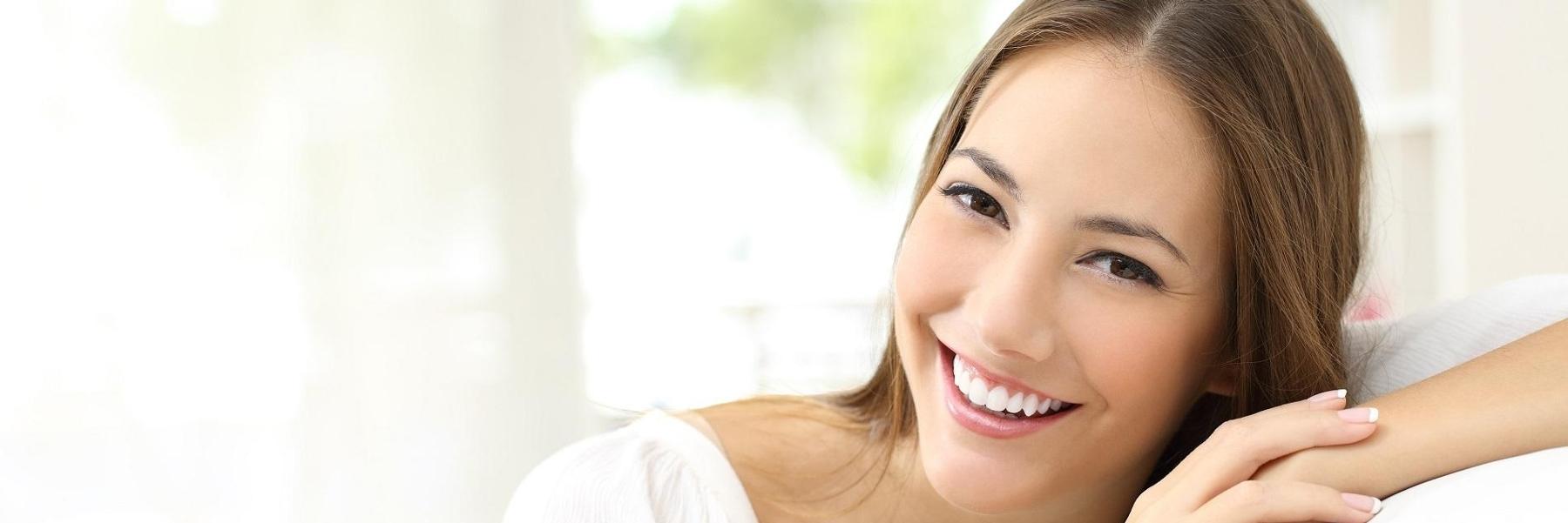 Lady smiling during teeth whitening in Annapolis, MD