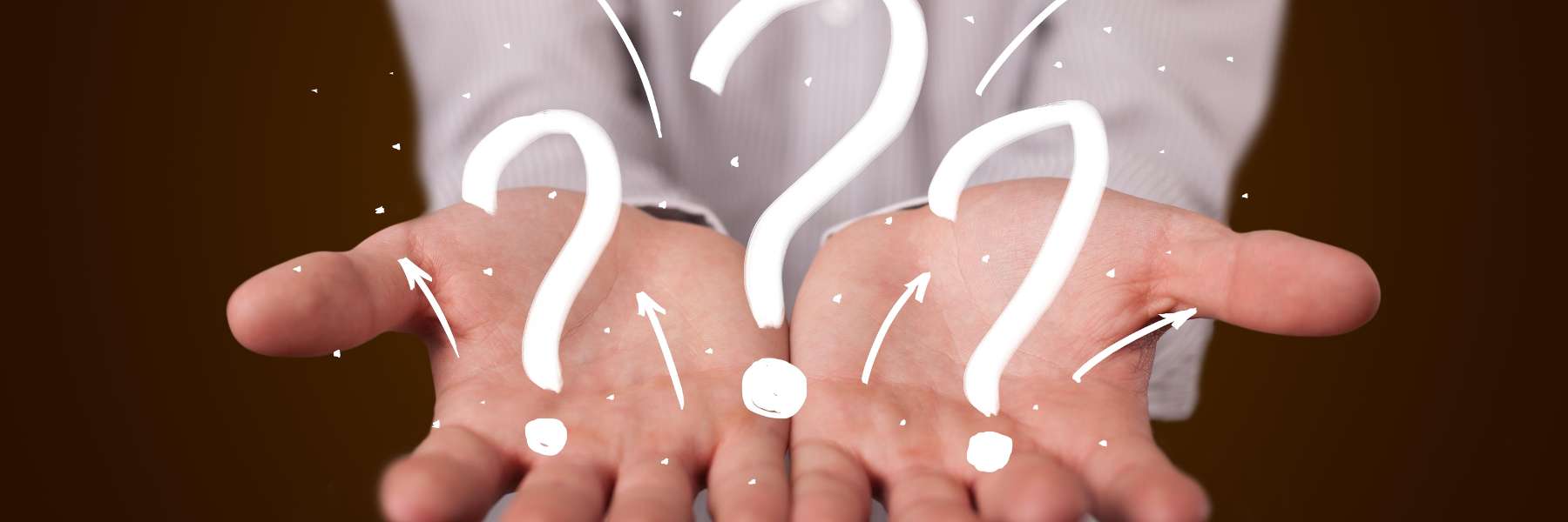 Diagram of a palms holding question marks in Annapolis, MD