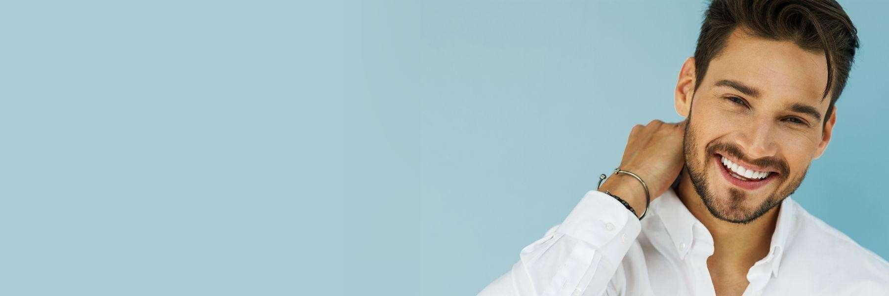 Man smiling after general dentistry in Annapolis, MD