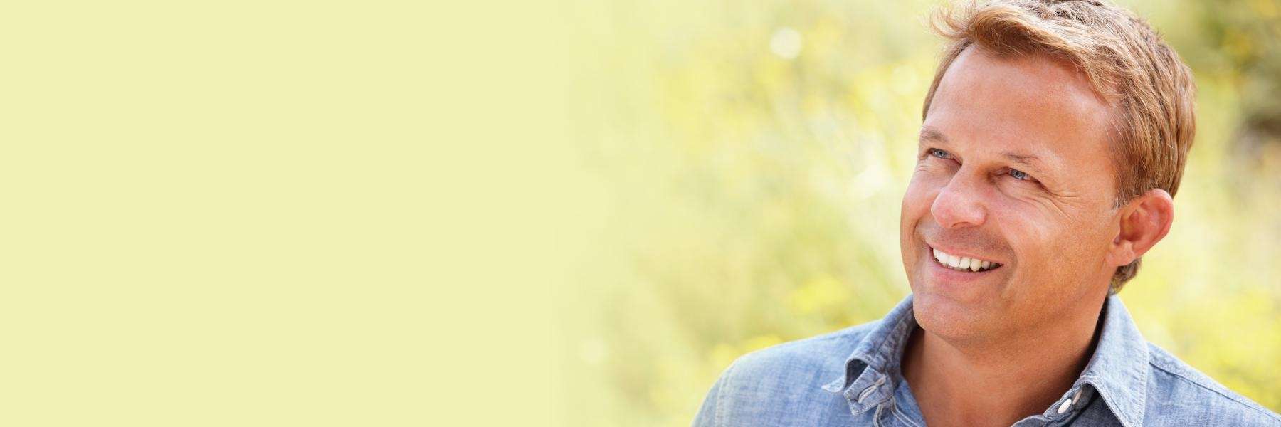 man with dental implants in annapolis md
